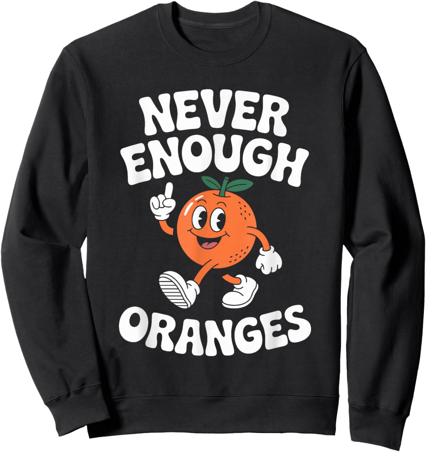 Funny Orange or Oranges Retro Sweatshirt - Sweatshirt | Black