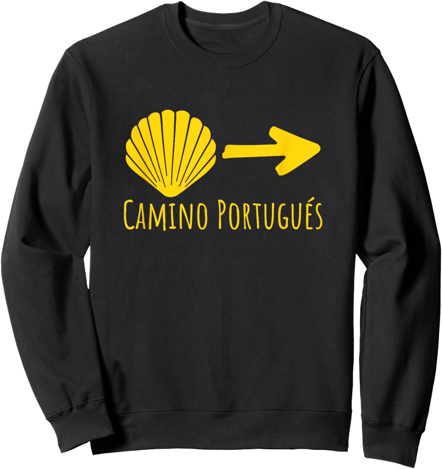 Buen Camino Portugues Portugal Way Tops, , Gear & Items Sweatshirt - Sweatshirt | Black