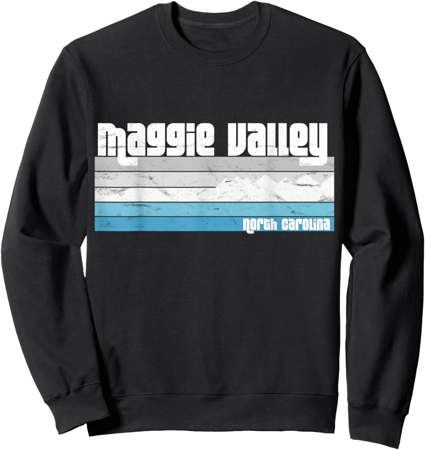 Maggie Valley North Carolina Blue Ridge Mountains NC Sweatshirt - Sweatshirt | Black
