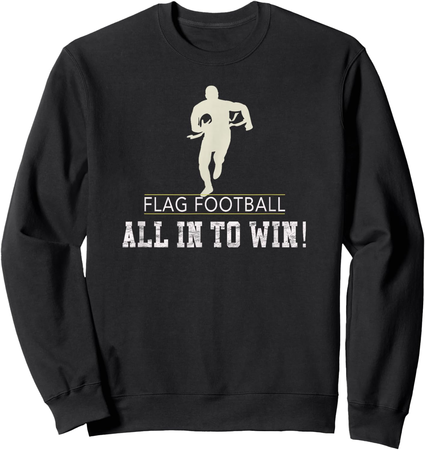 Flag Football Shirt for Kids and Adults Sweatshirt - Sweatshirt | Black