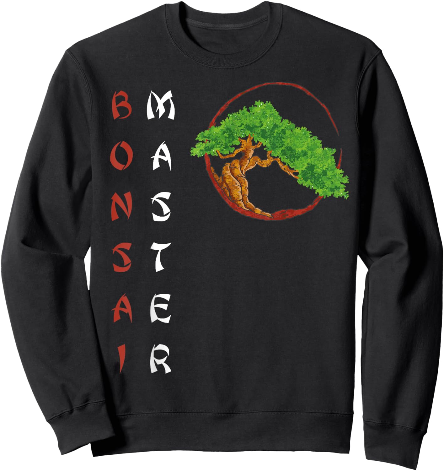 Bonsai Master Sunrise Miniature Tree Plants Trees Japanese Sweatshirt - Sweatshirt | Black