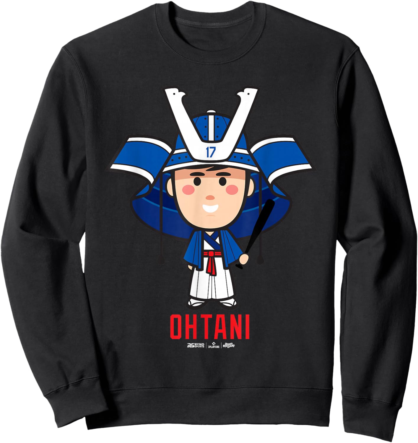 Shohei Ohtani Los Angeles Baseball Samurai (English) MLBPA Sweatshirt - Sweatshirt | Black