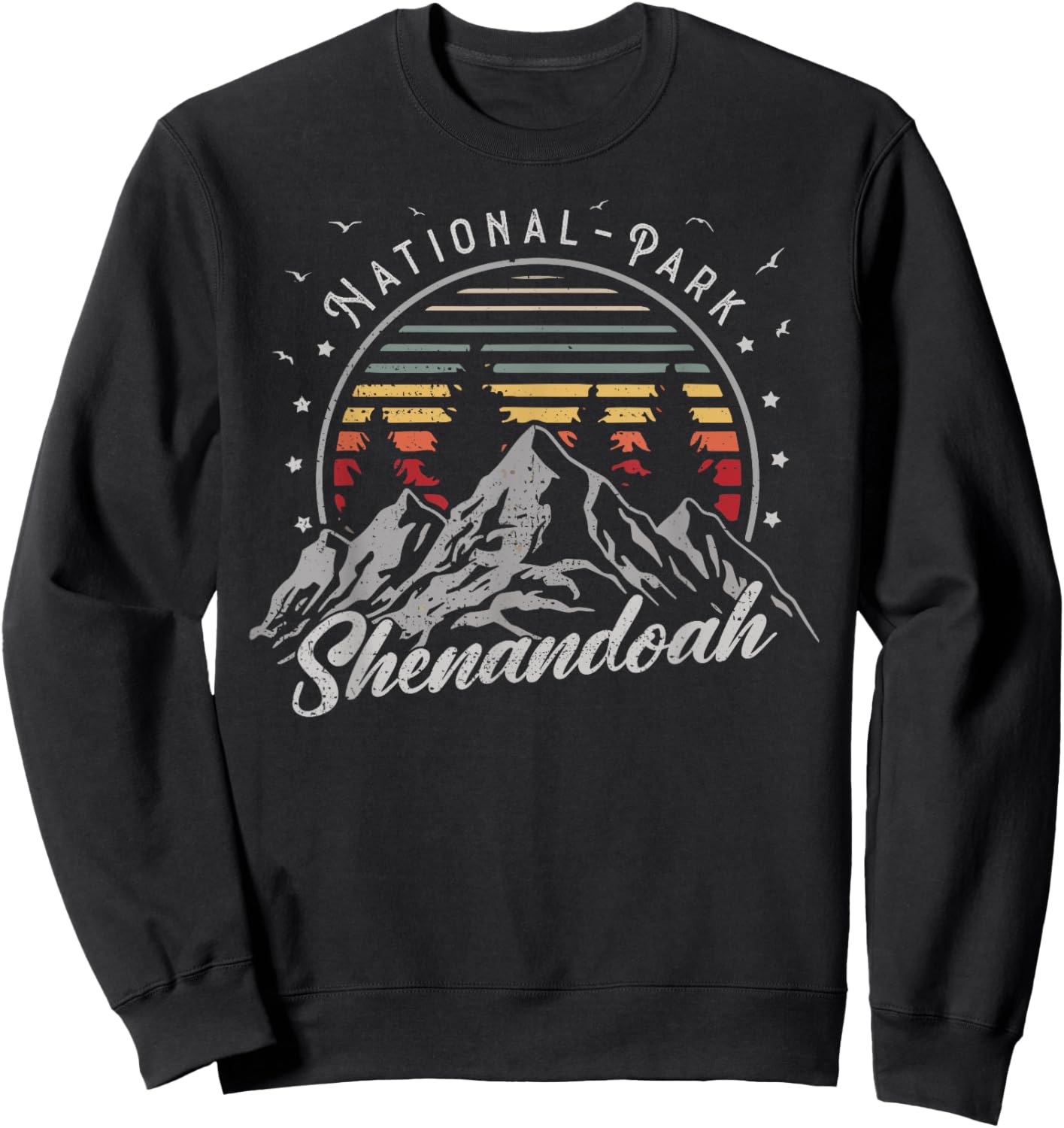 Retro Shenandoah National Park US Vintage Shenandoah Sweatshirt - Sweatshirt | Black