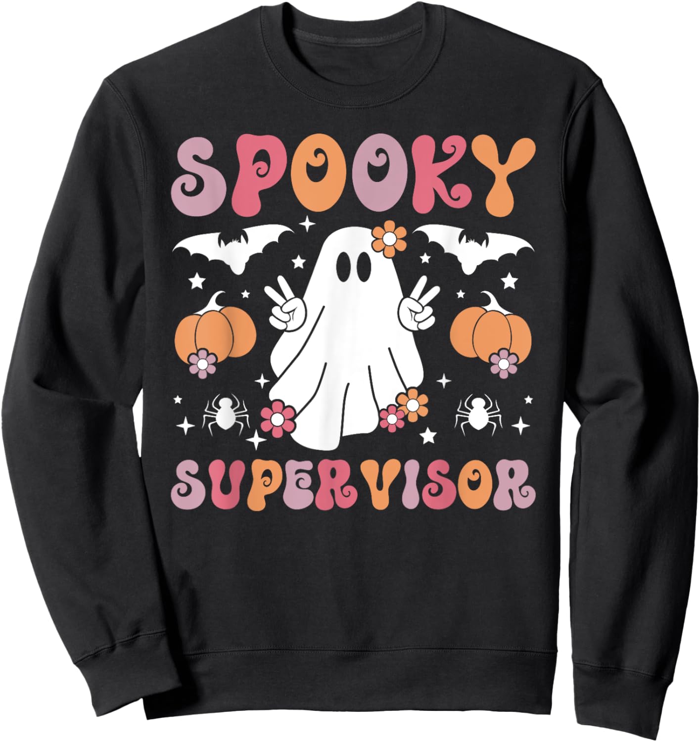 Spooky Supervisor Halloween Supervisory Management Sweatshirt - Sweatshirt | Black