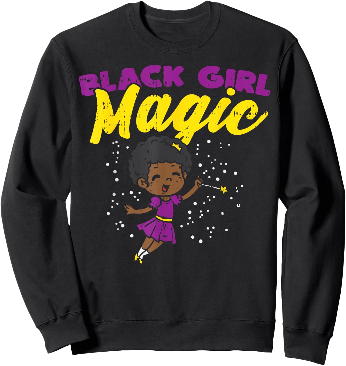 Black Girl Magic Fairy Black Pride African Melanin BLM Women Sweatshirt - Sweatshirt | Black
