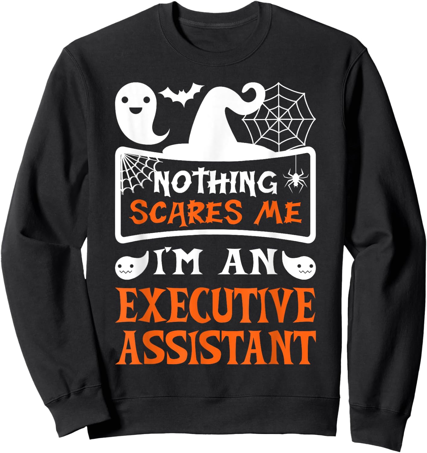 Funny Halloween Vampire Executive Assistant Sweatshirt - Sweatshirt | Black