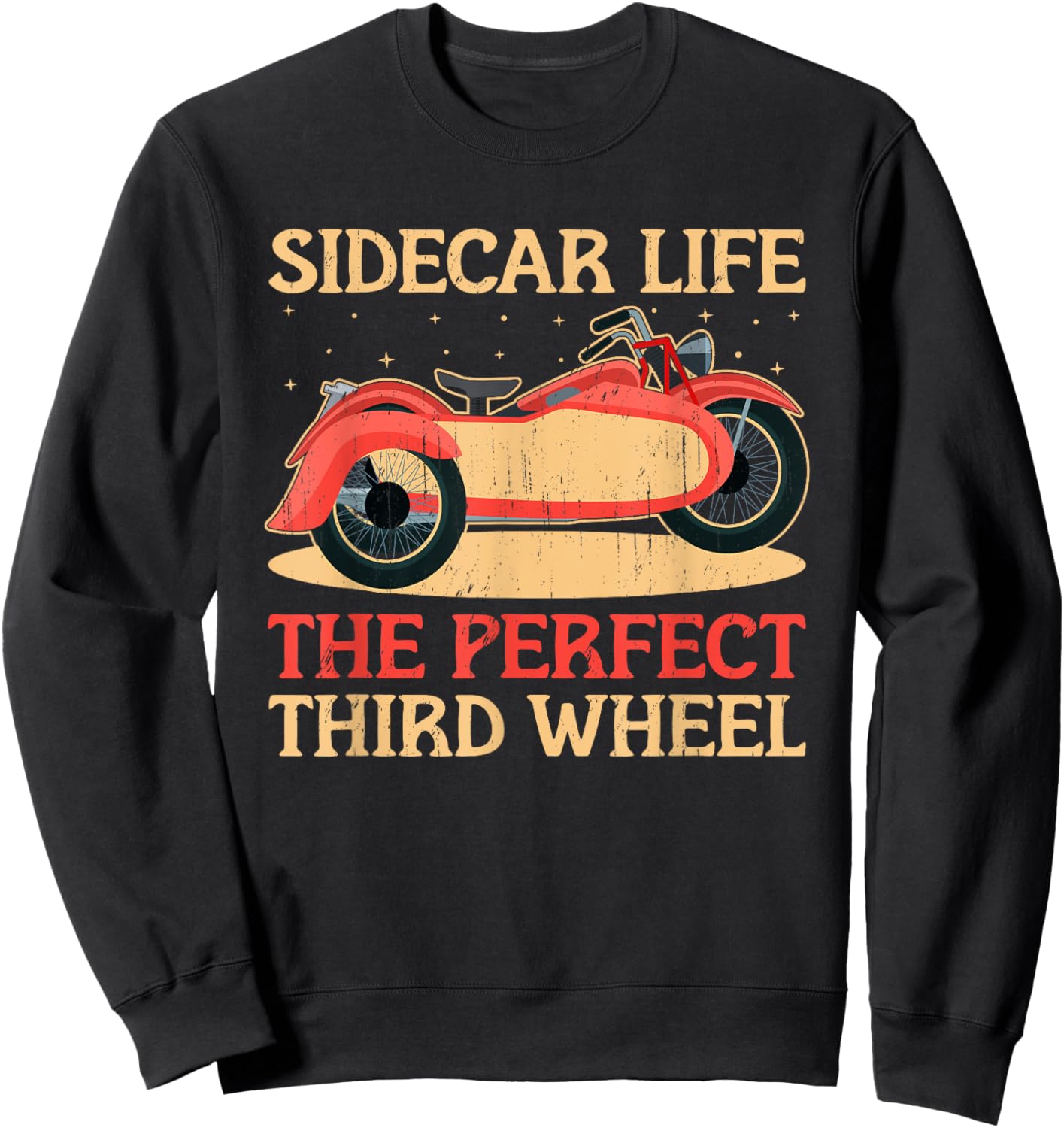 Sidecar Motorcycle Motorcyclist Bike Motorbike Sidecar Rider Sweatshirt - Sweatshirt | Black