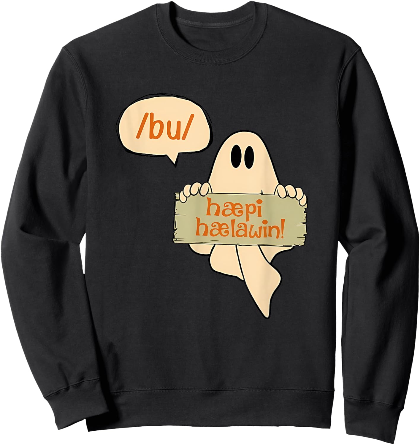 Speech Therapist Halloween shirt SLP Halloween Phonetics Sweatshirt - Sweatshirt | Black