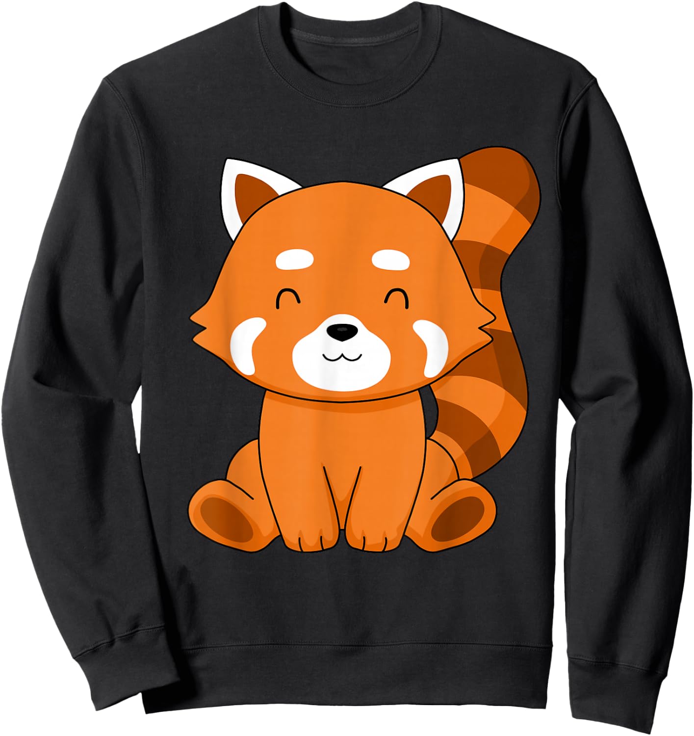 Red Panda Kids Kawaii Red Panda Gifts Women Red Panda Sweatshirt - Sweatshirt | Black