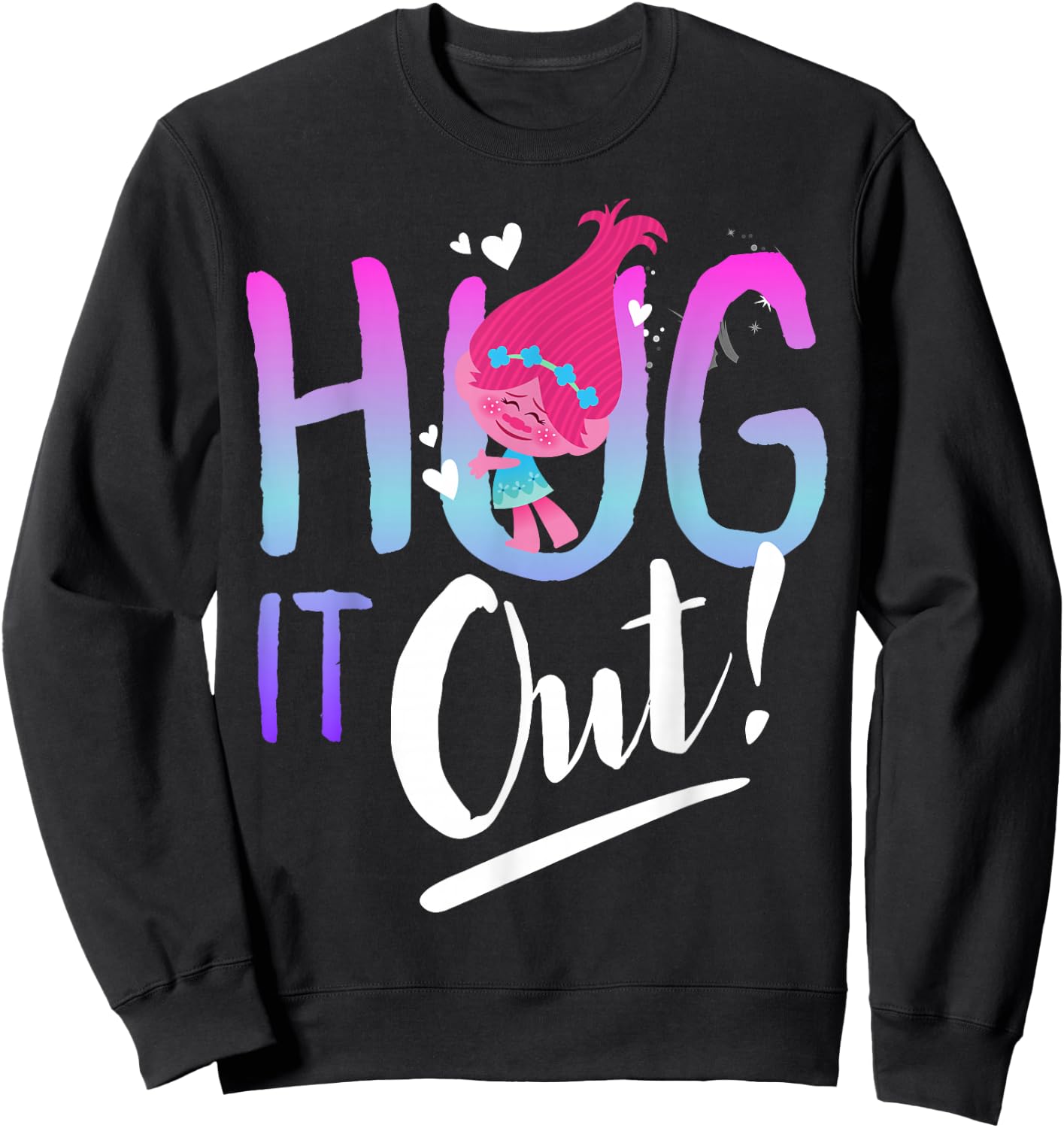 DreamWorks Trolls Hug It Out Sweatshirt - Sweatshirt | Black