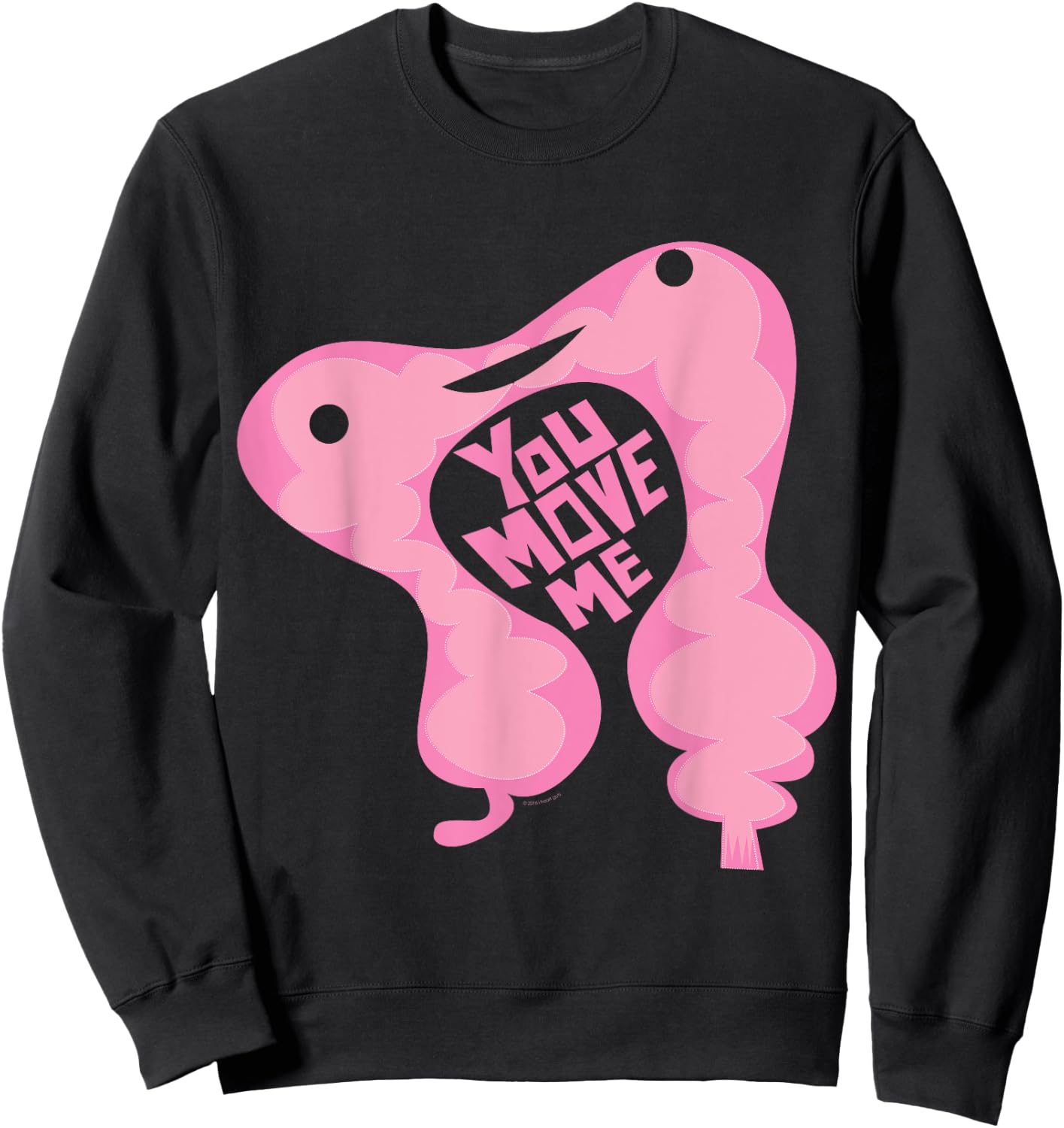 I Heart Guts Cute Colon - Intestine Cartoon Cancer Surgery IBD IBS Humor Sweatshirt - Sweatshirt | Black
