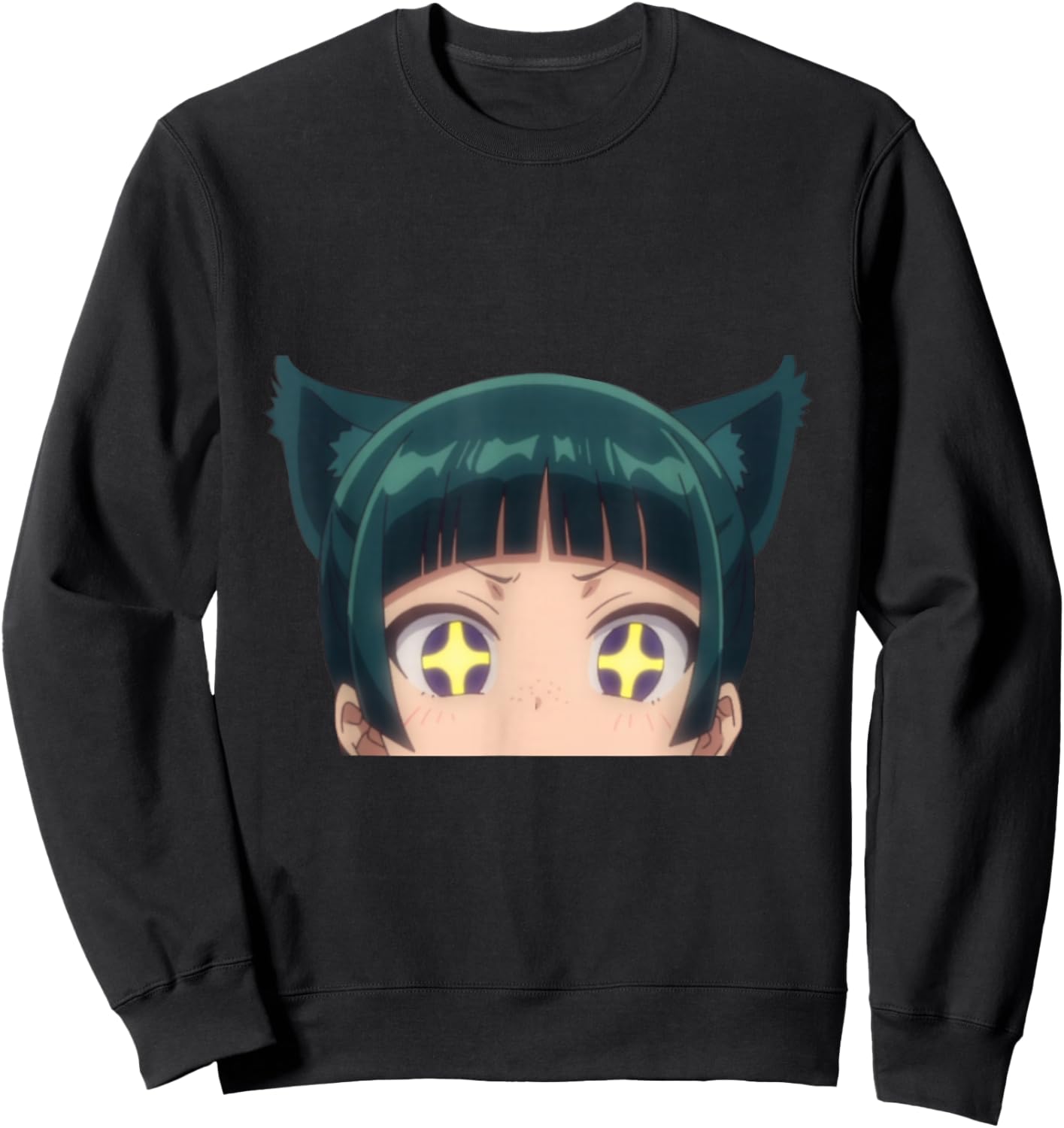 Apothecary Diaries Maomao Adorable Cat Girl Neko Anime Waifu Sweatshirt - Sweatshirt | Black