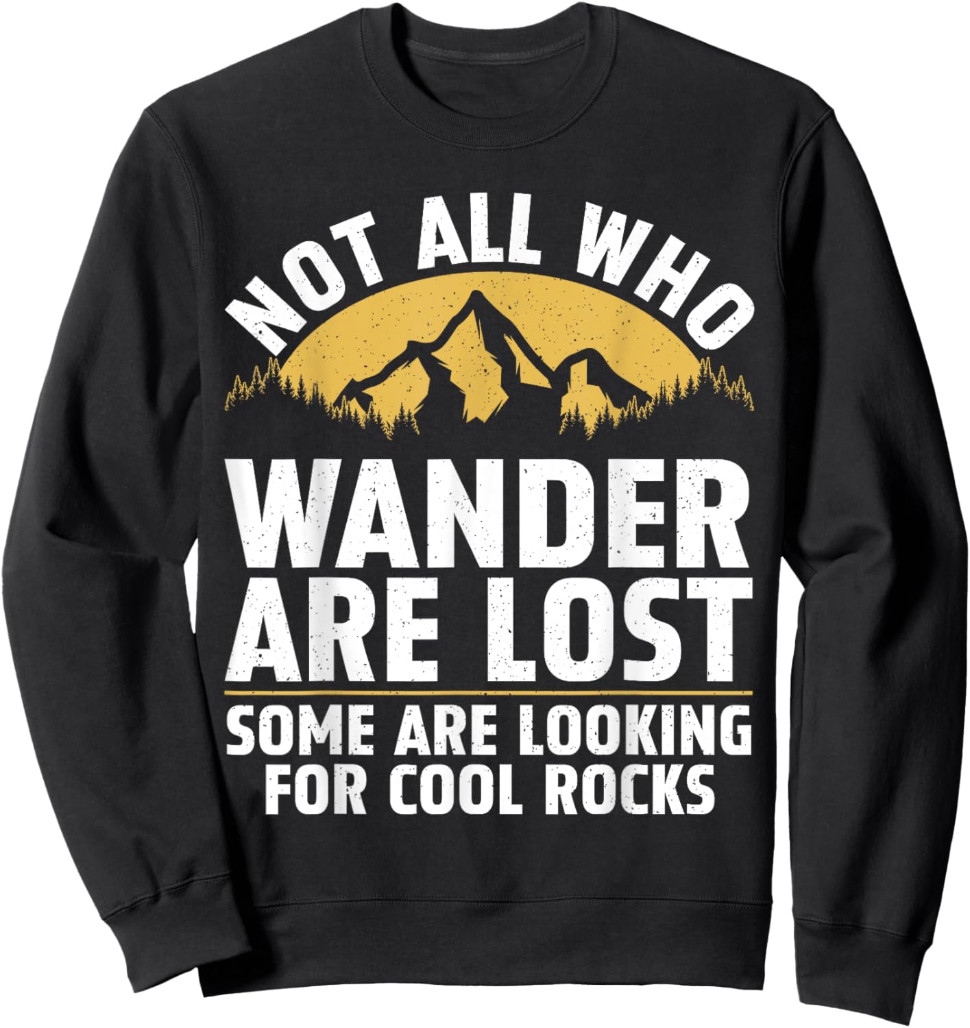 Rock Collecting Art Women Rockhound Rock Collector Sweatshirt - Sweatshirt | Black