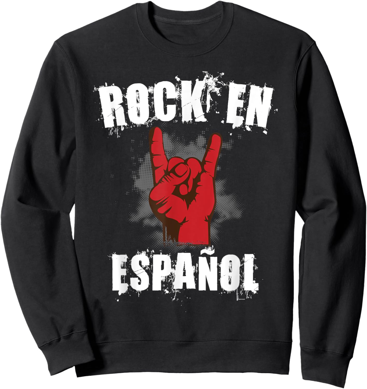 Rock En Español Classic Spanish Music Bands Sweatshirt - Sweatshirt | Black