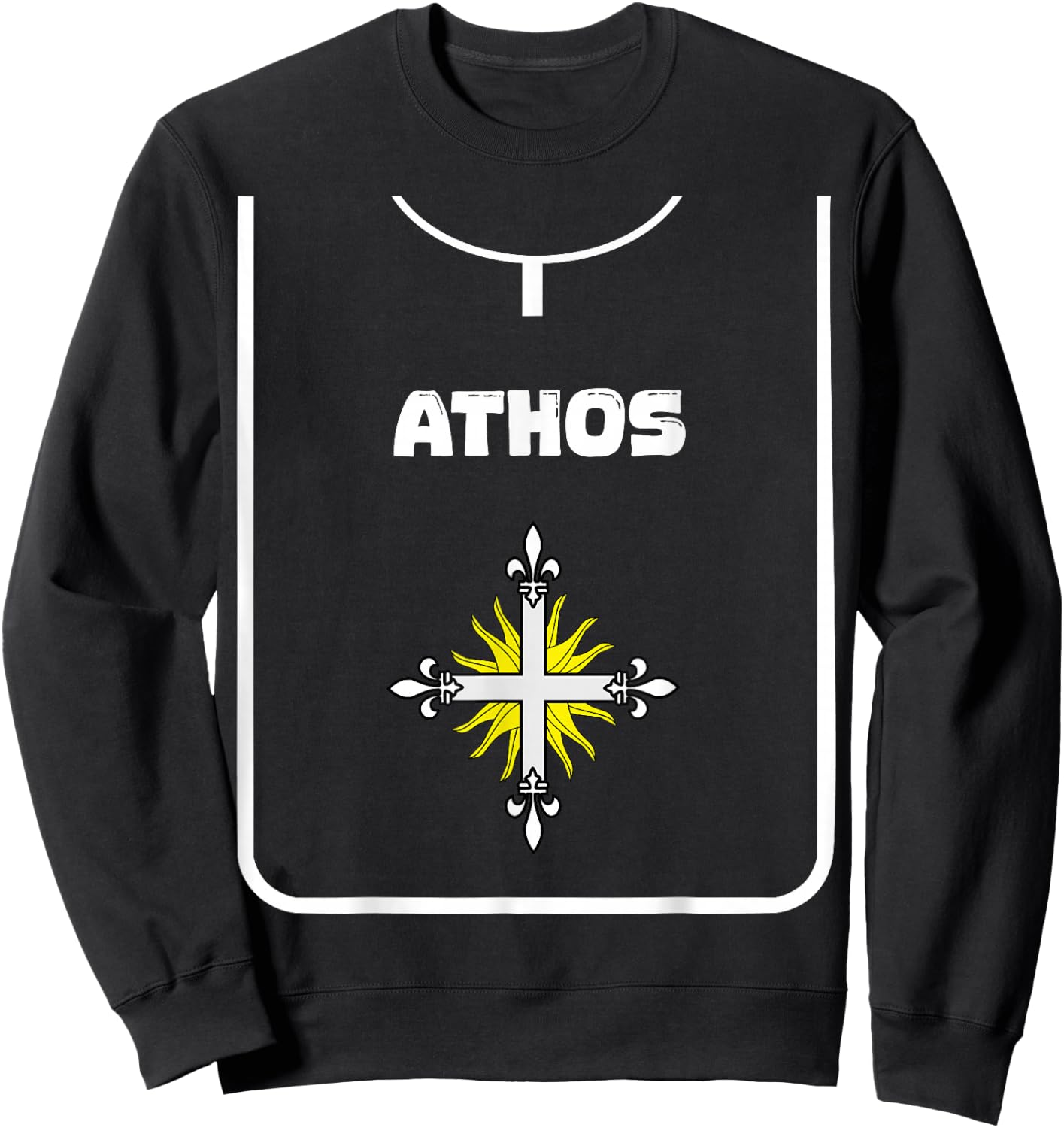 Novel The Three Musketeers DIY Halloween Carnival Costume Sweatshirt - Sweatshirt | Black