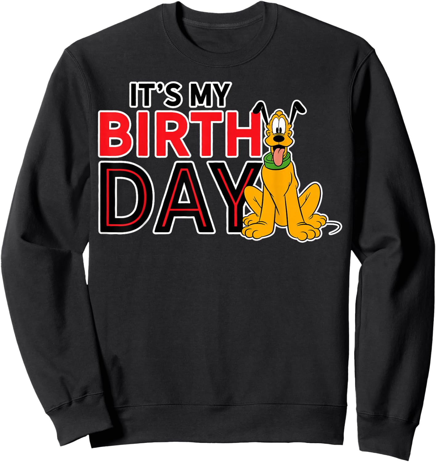 Pluto - It's My Birthday Sweatshirt - Sweatshirt | Black