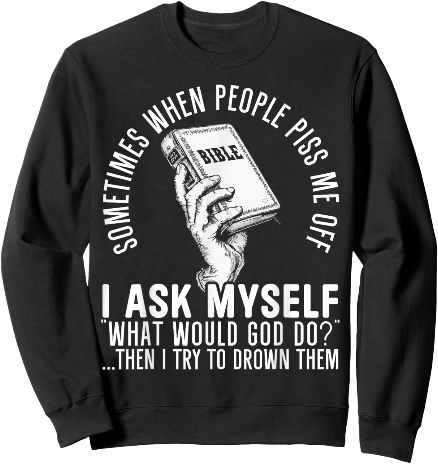 Atheism Anti-Religion Agnostic Freethinker Atheist Sweatshirt - Sweatshirt | Black