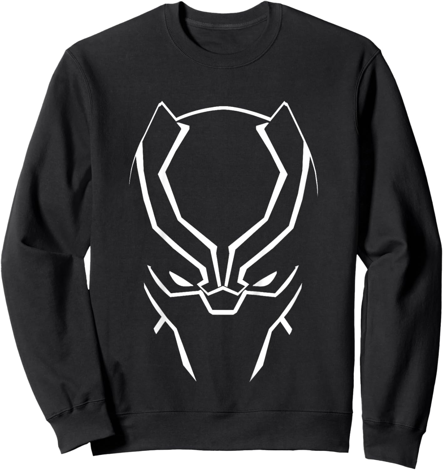 Kids Marvel Avengers Classic Black Panther Super Hero Silhouette Sweatshirt - Sweatshirt | Black