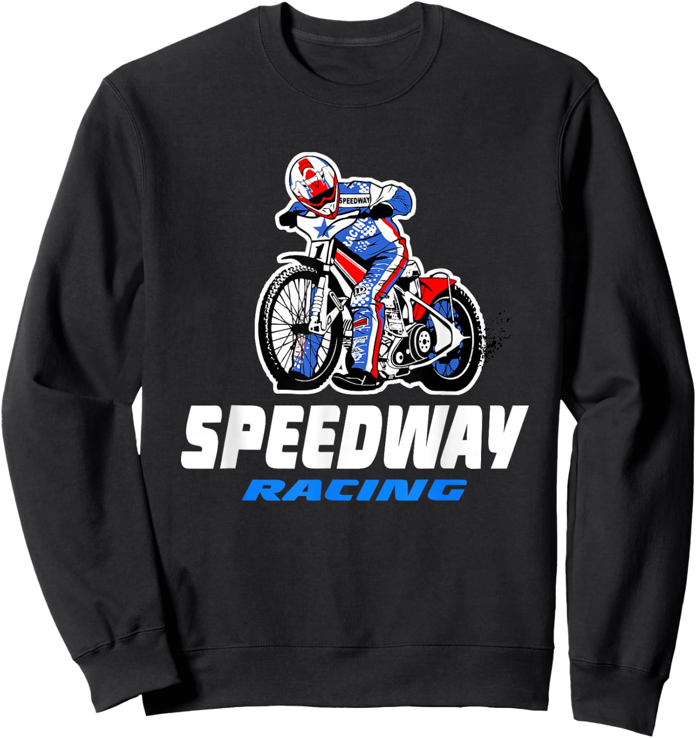 Speedway Railway Motorcycle Racing Sweatshirt - Sweatshirt | Black