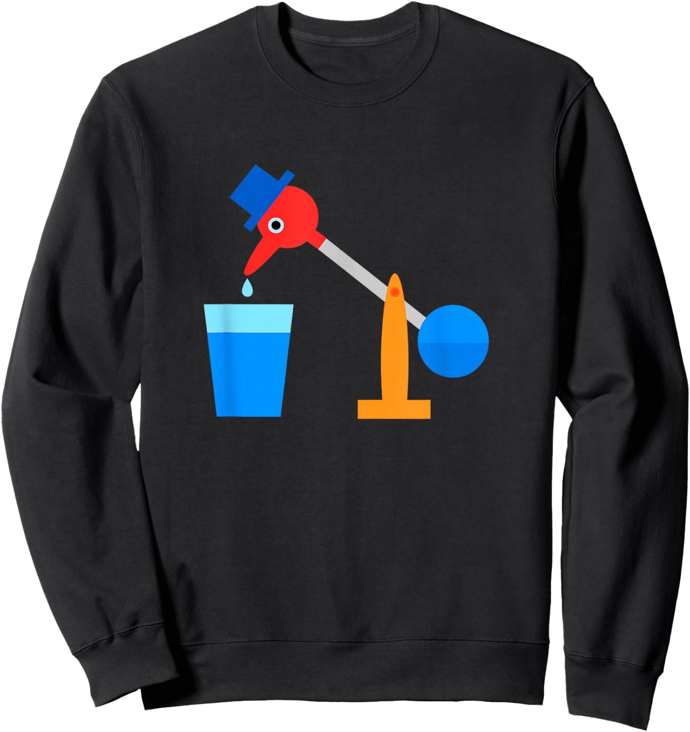 The Original Drinking Bird Sweatshirt - Sweatshirt | Black