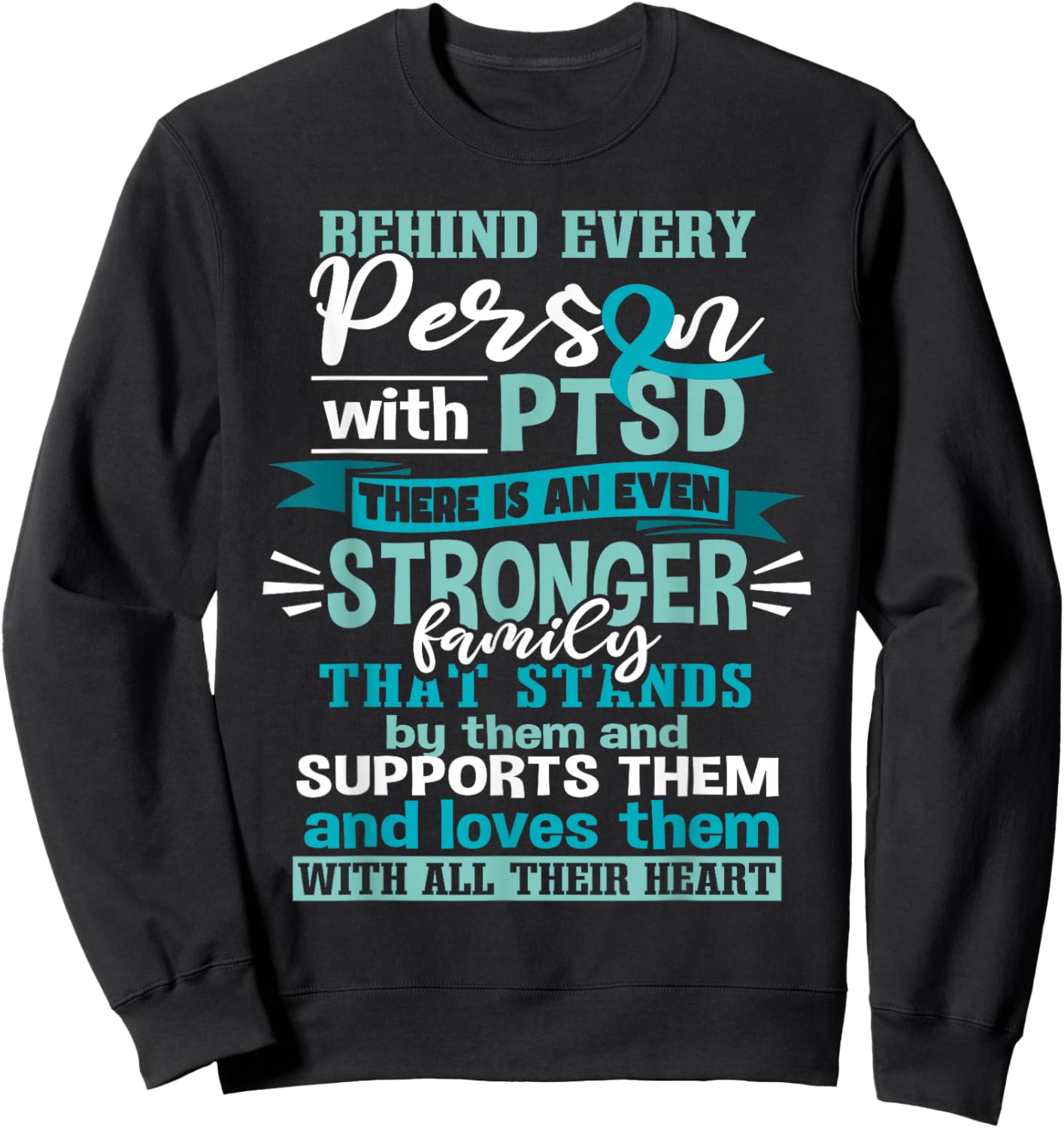 PTSD Support Sweatshirt - Sweatshirt | Black
