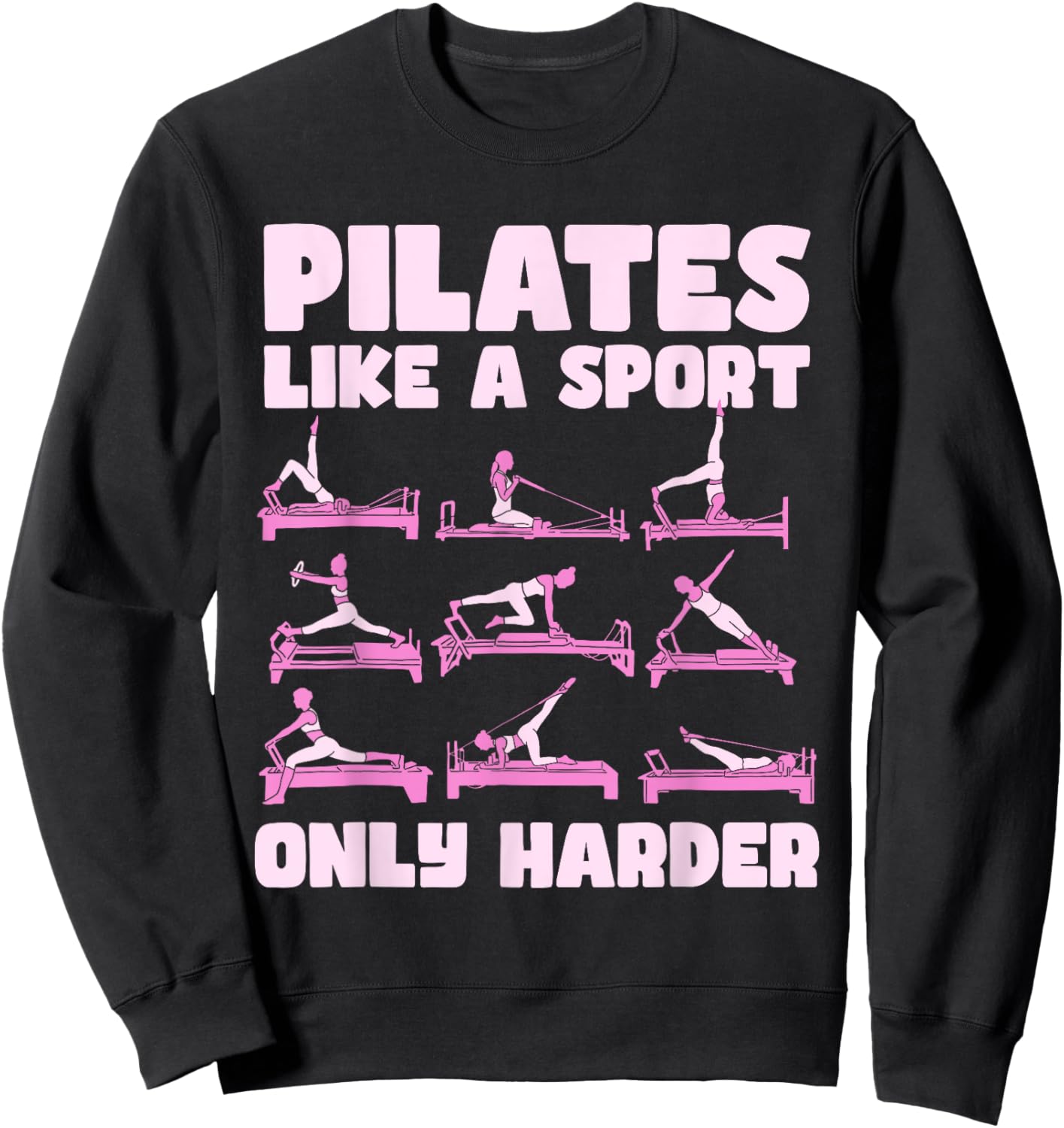 Pilates Contrology , Small, Black Sweatshirt - Sweatshirt | Black