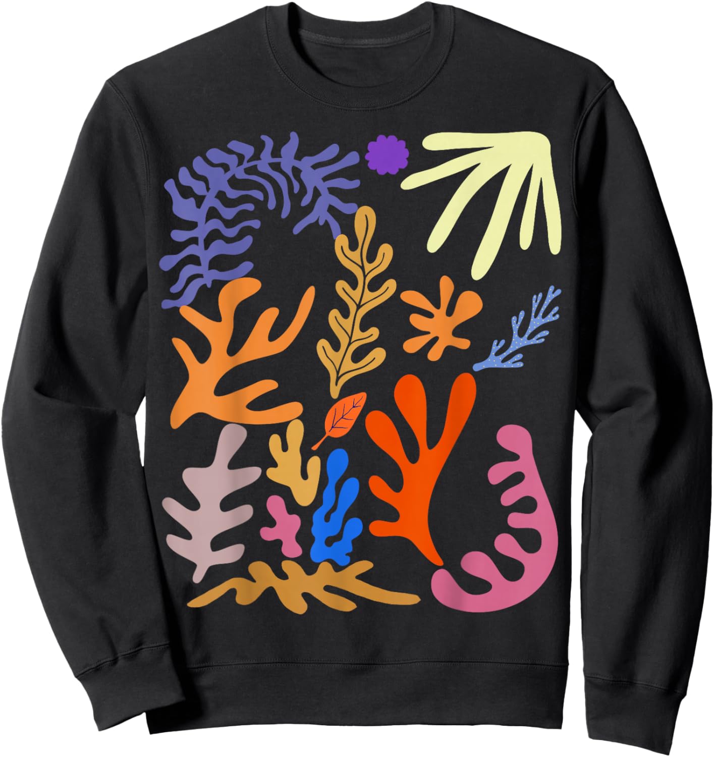 Matisse Painting Ästhetische Blume Künstliche Abstrakte Herbst Sweatshirt - Sweatshirt | Black