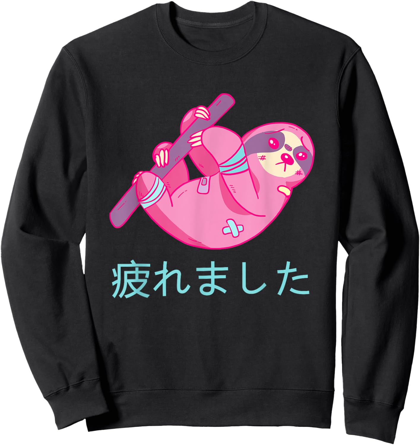 Yami Kawaii Sloth Pastel Goth Sweatshirt - Sweatshirt | Black