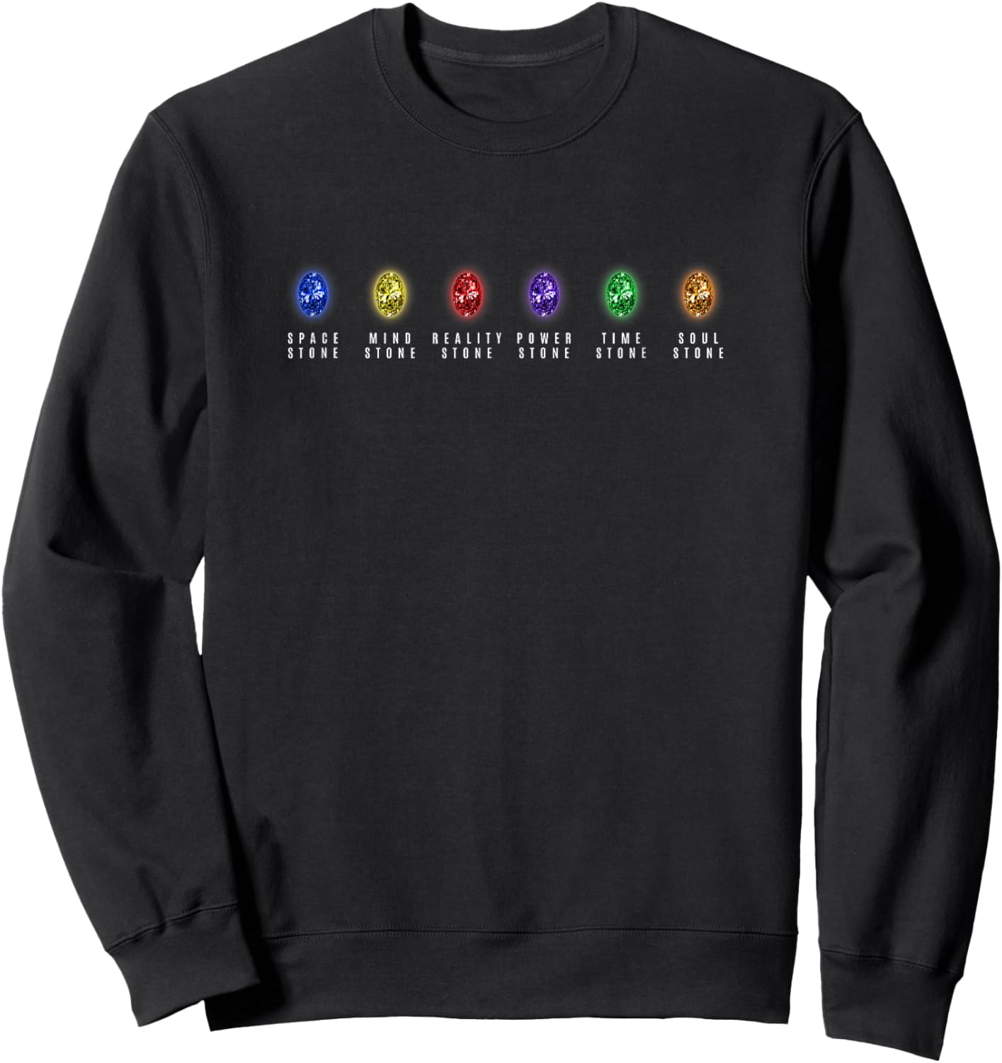 Marvel Comics Retro Classic Infinity Stone Collection Sweatshirt - Sweatshirt | Black