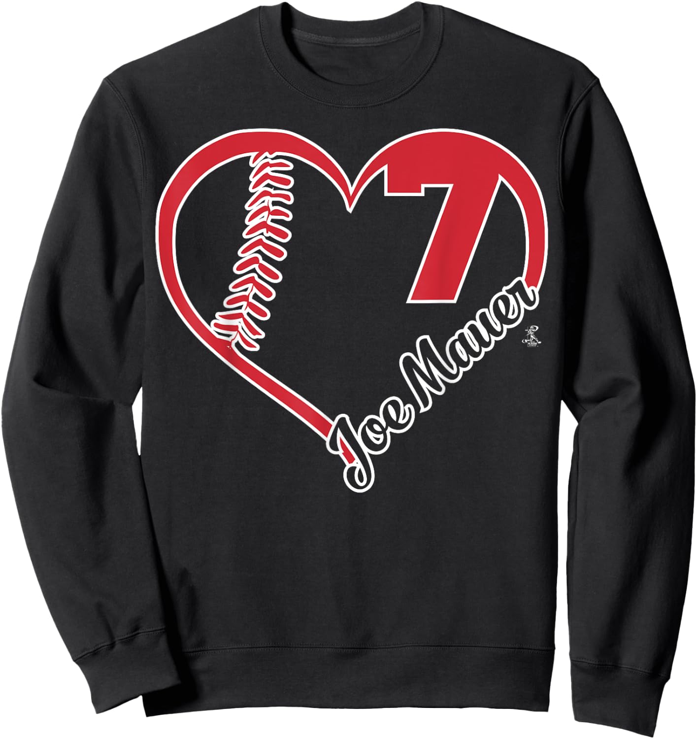 Joe Mauer Heart Team - Apparel Sweatshirt - Sweatshirt | Black