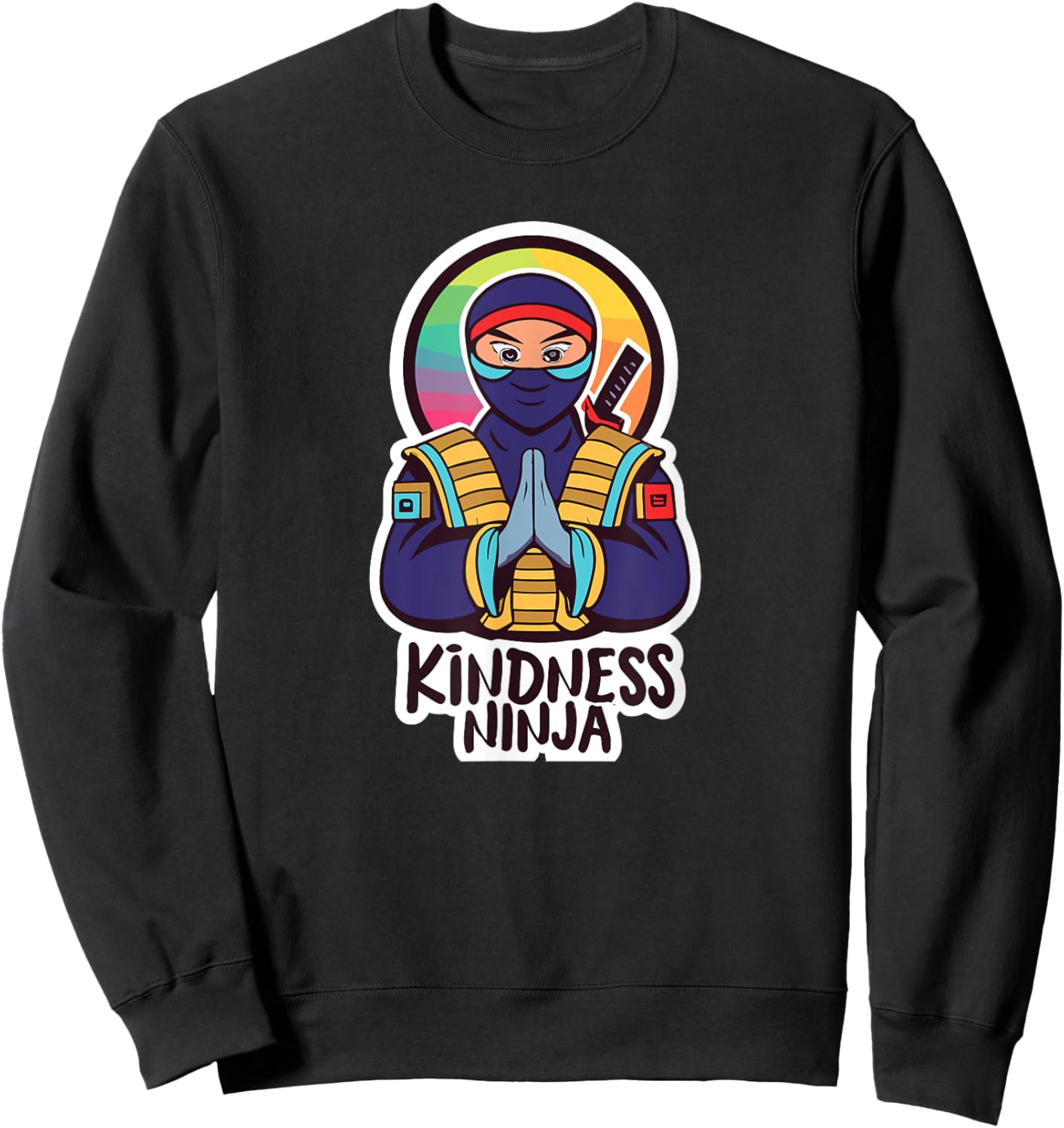 Anti Bullying Kindness Ninja School Teacher Student Sweatshirt - Sweatshirt | Black
