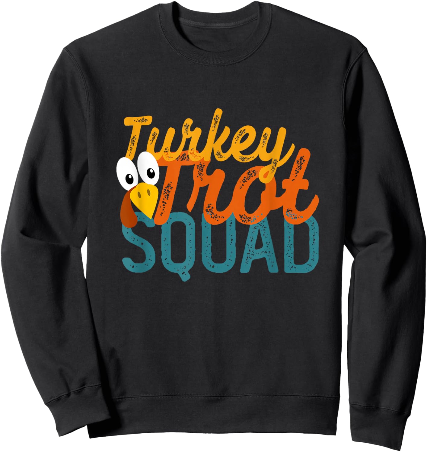 Vintage Turkey Trot Squad Sweatshirt - Sweatshirt | Black