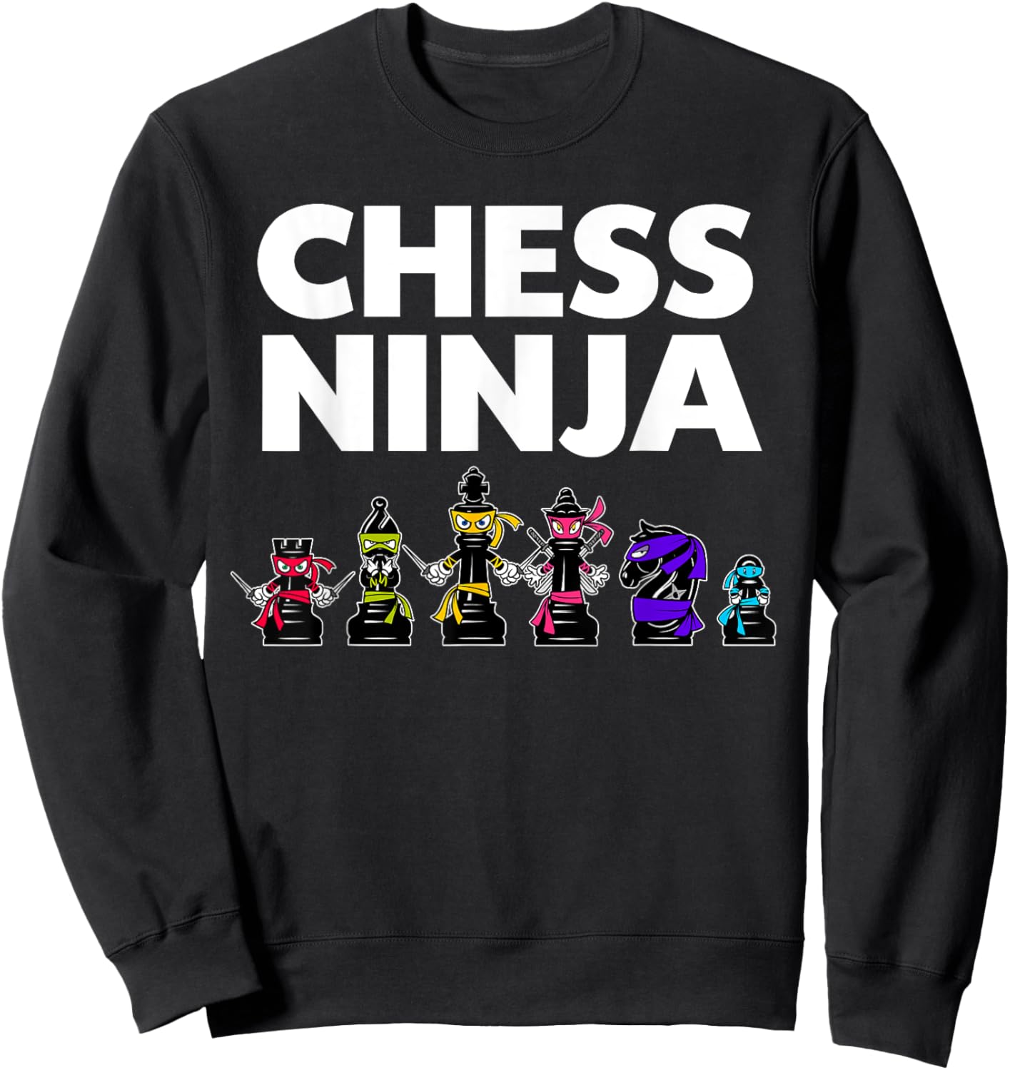 Cool Chess Art for Kids Boys Men Chess Player Chess Lovers Small Sweatshirt - Sweatshirt | Black