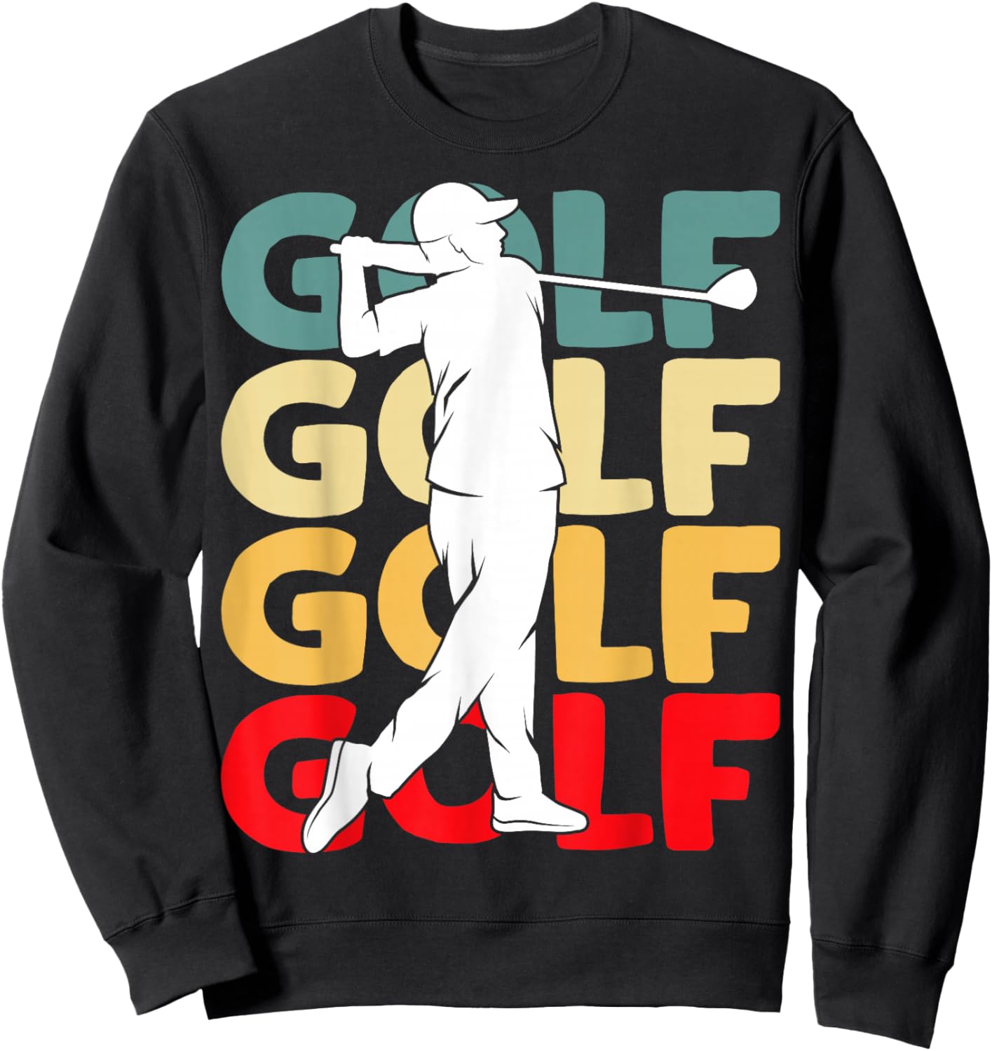 Golf Golfer Golf Player Men Children Boys Sweatshirt - Sweatshirt | Black