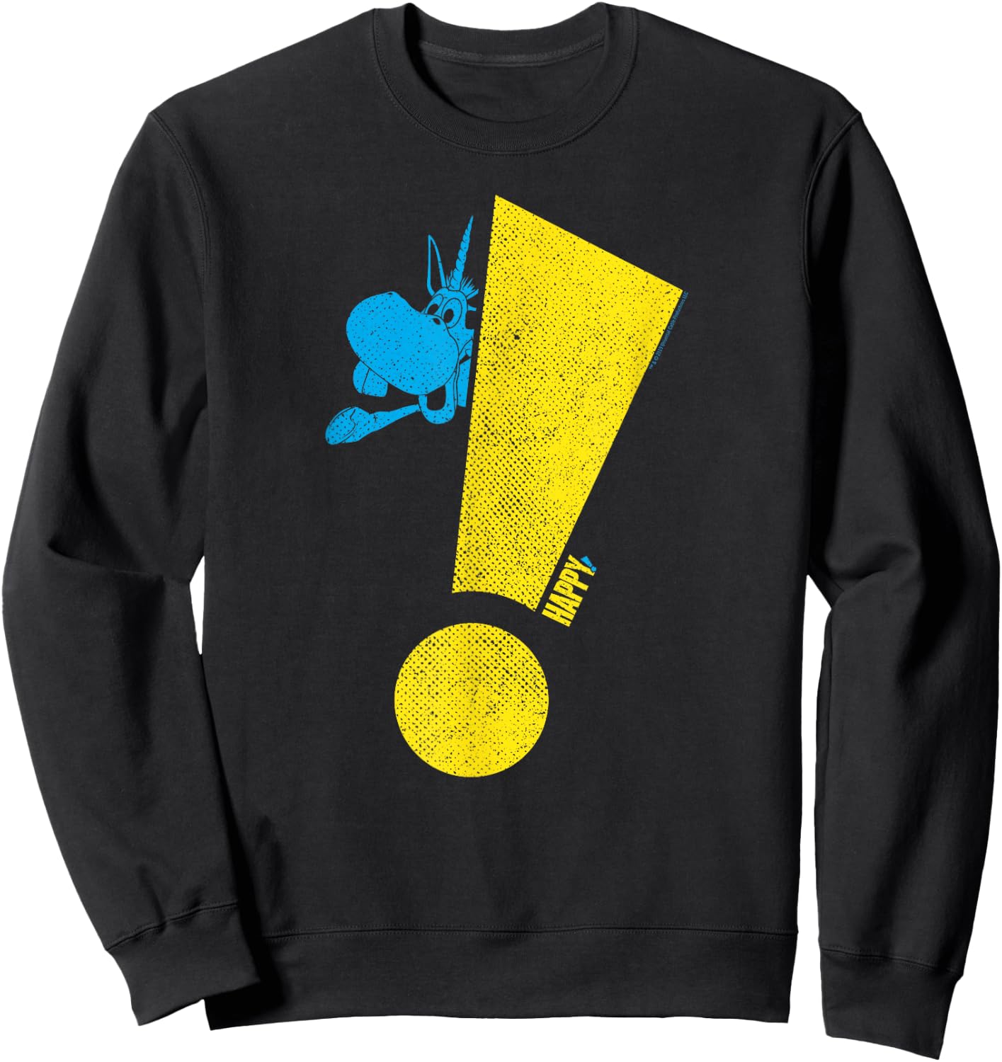 Happy! Exclamation Sweatshirt - Sweatshirt | Black