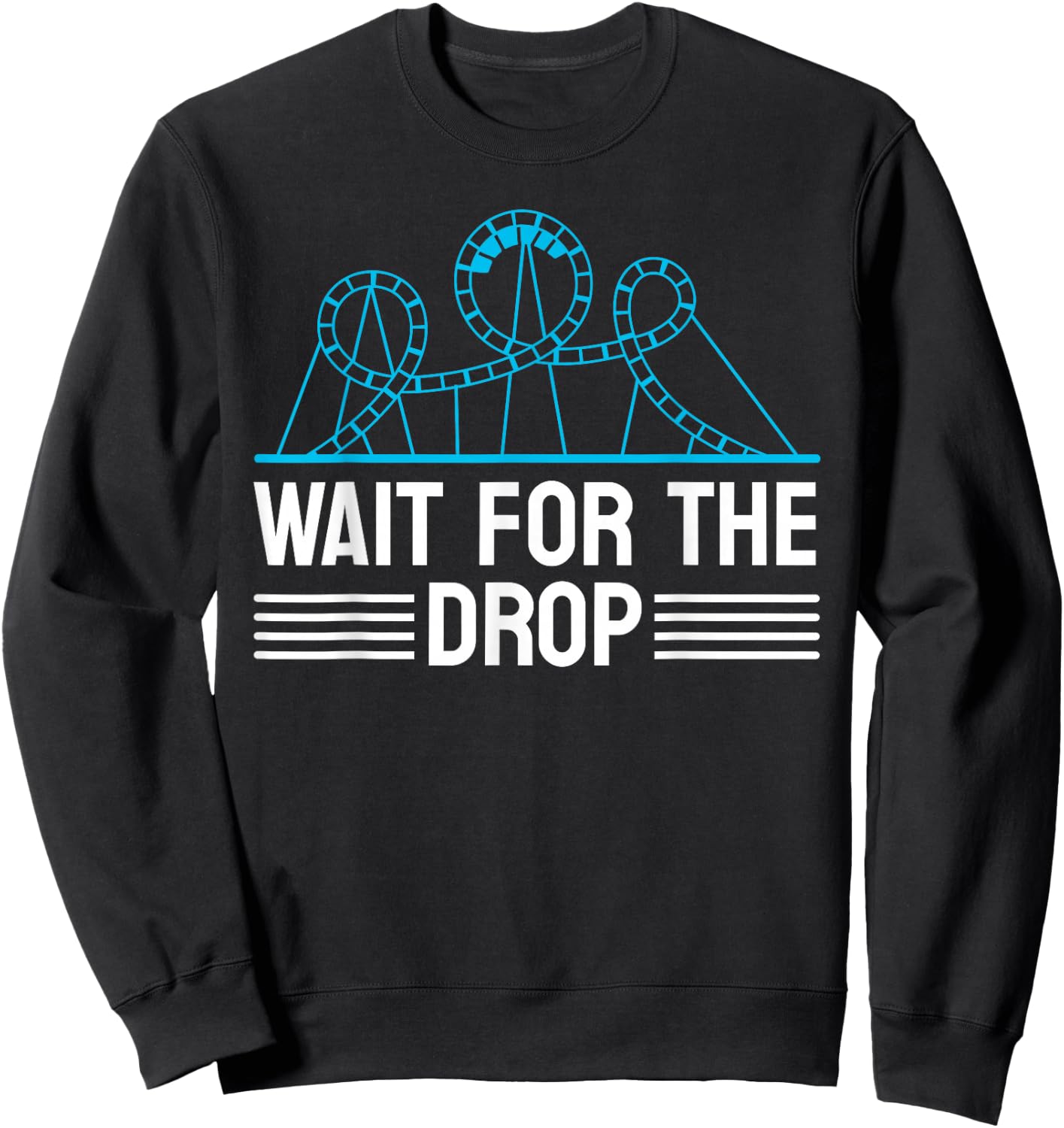 Cool Roller Coaster Women Amusement Park Carnival Sweatshirt - Sweatshirt | Black