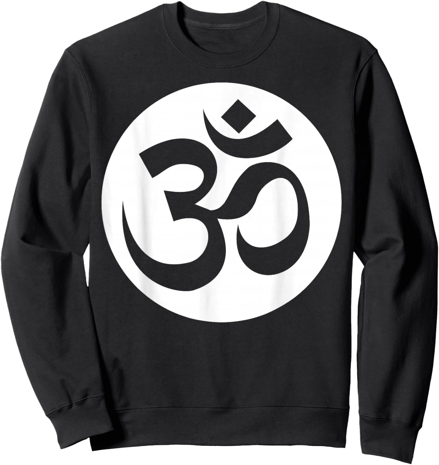 Om Ohm Aum Symbol Spiritual Yoga Sweatshirt - Sweatshirt | Black