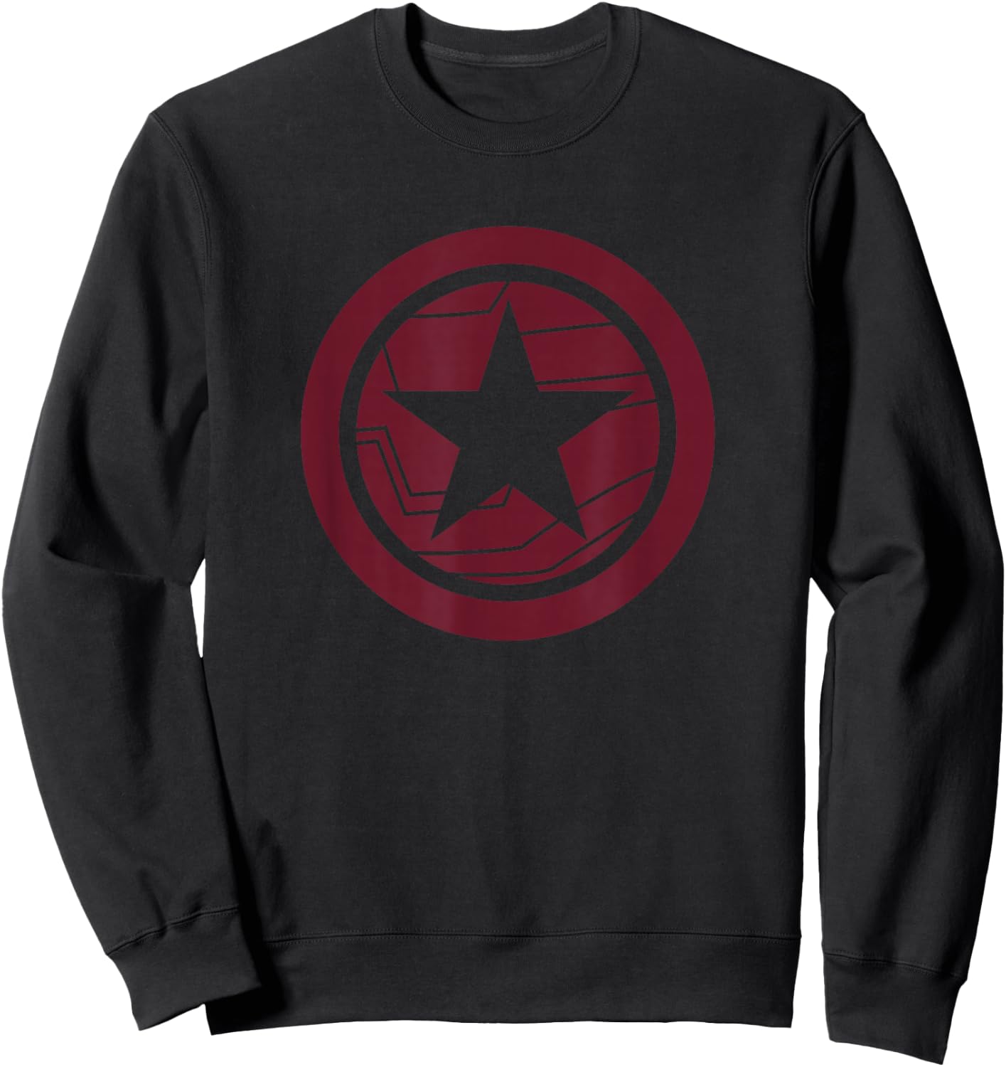 Marvel The Falcon and The Winter Soldier Bucky Red Logo Sweatshirt - Sweatshirt | Black