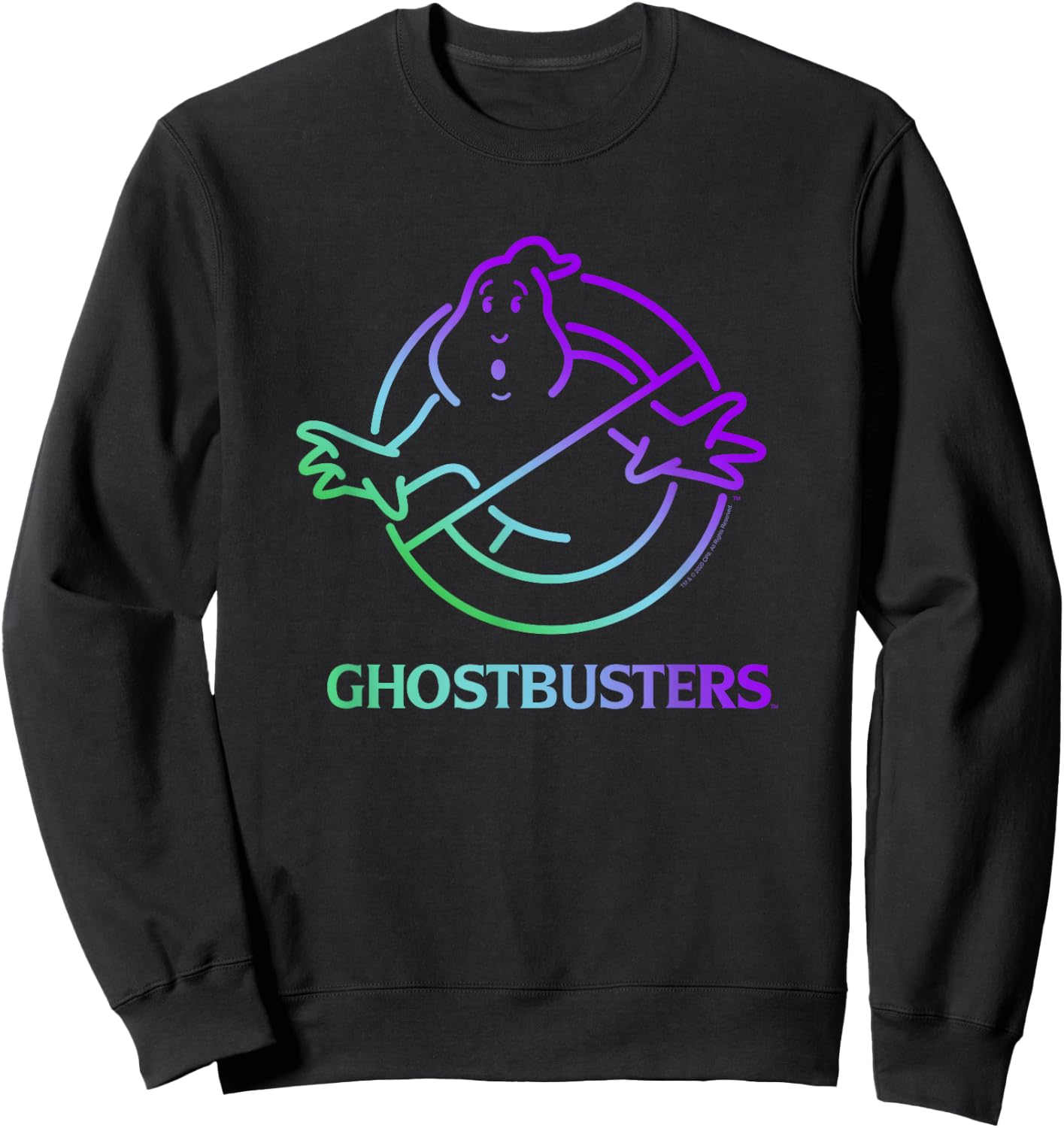Ghostbusters Cool Ombre No Ghost Logo Sweatshirt - Sweatshirt | Black