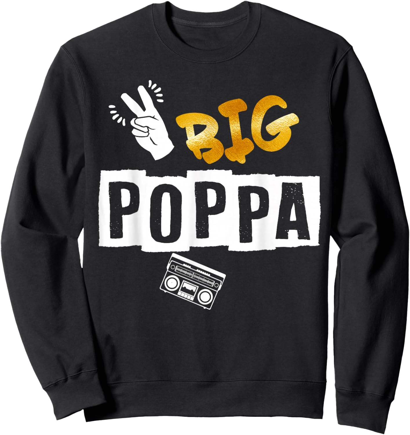 2nd Birthday Hip Hop Theme Two Legit To Quit Outfit Sweatshirt - Sweatshirt | Black