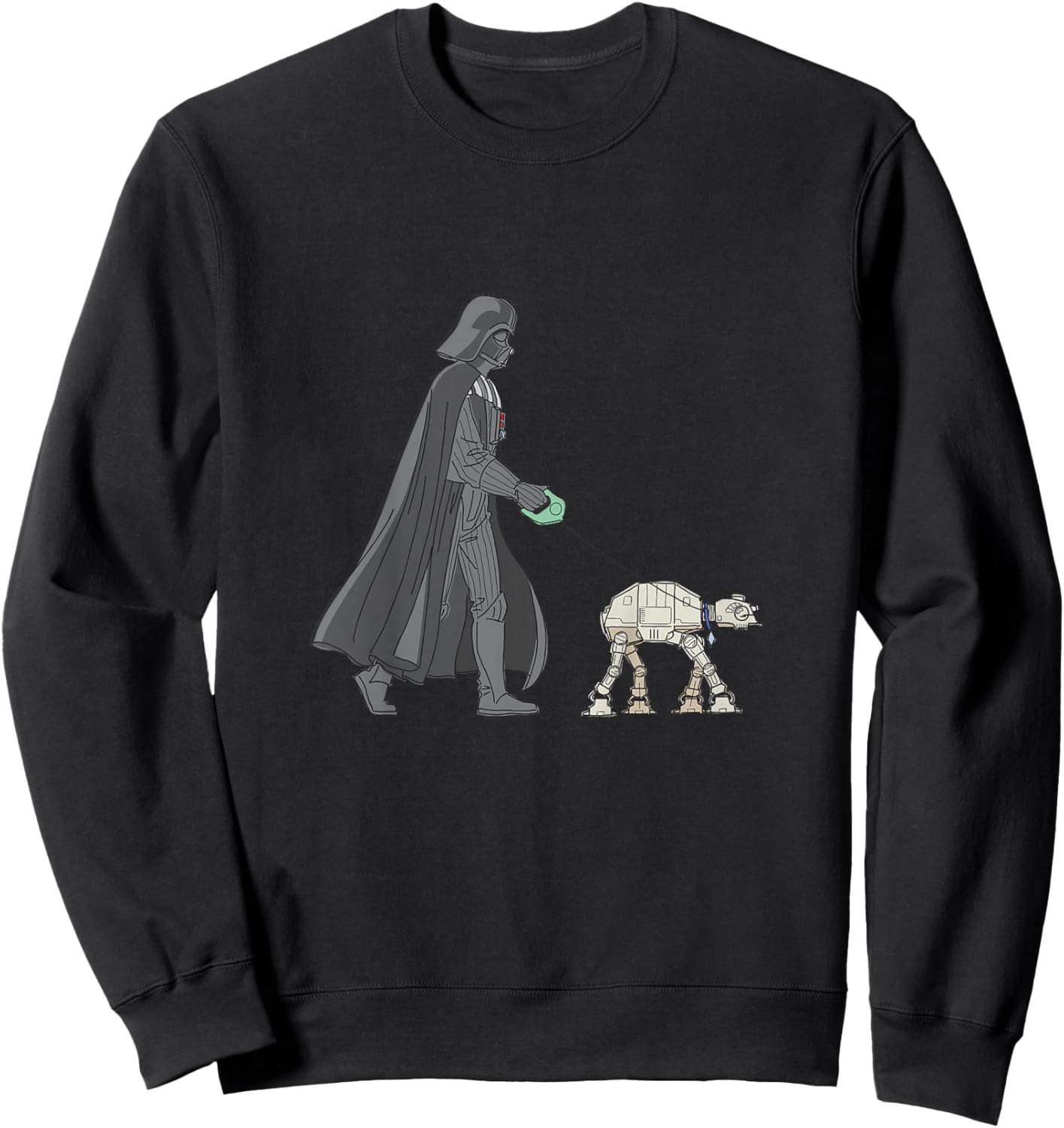 Kids Star Wars Classic Vintage Darth Vader AT-AT Dog Walker Sweatshirt - Sweatshirt | Black