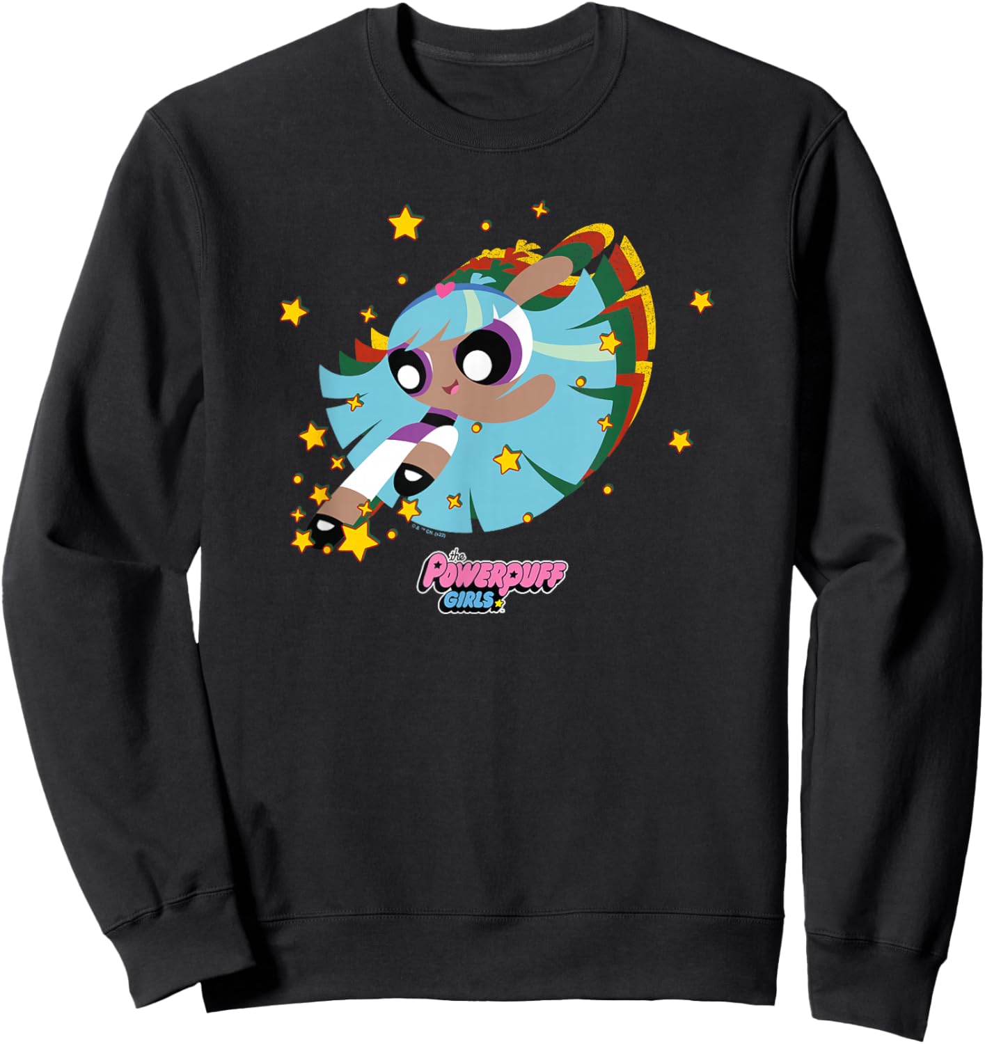 The Powerpuff Girls Bliss Afterimage Portrait Sweatshirt - Sweatshirt | Black