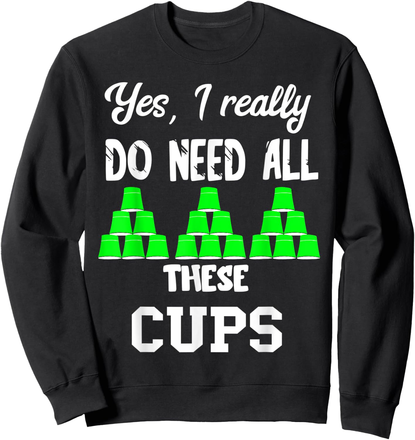 Speed Cups Stacking Sport Stacker Sport Stacking Sweatshirt - Sweatshirt | Black