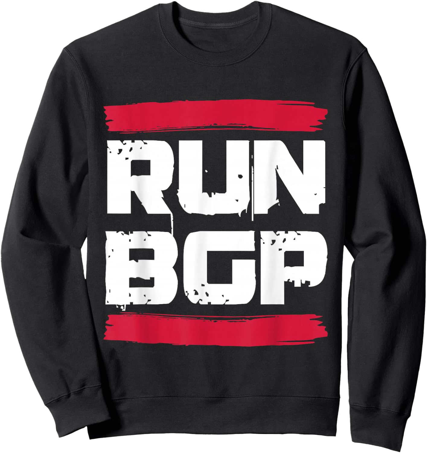 Run BGP Border Gateway Protocol Programmer Coder Gift Sweatshirt - Sweatshirt | Black