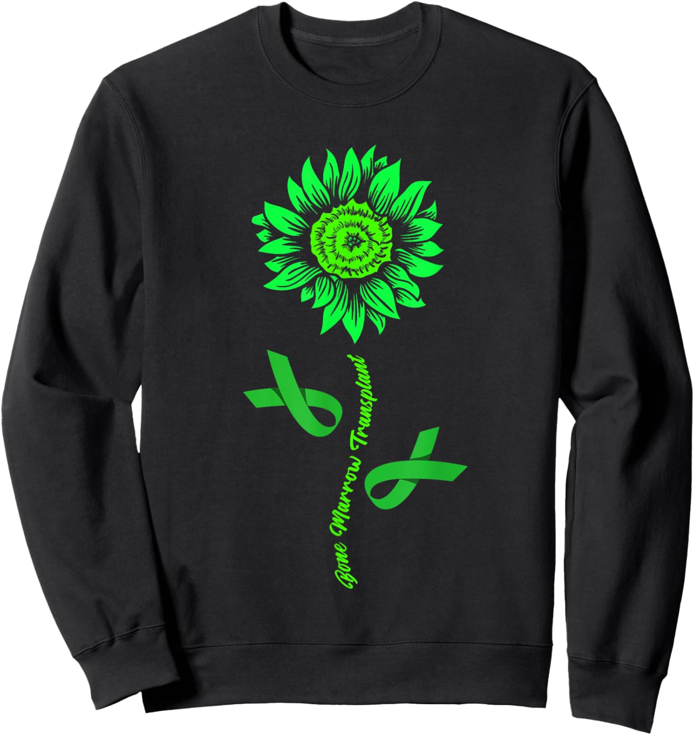 Bone Marrow Transplant Family Survivor Pretty Sweatshirt - Sweatshirt | Black