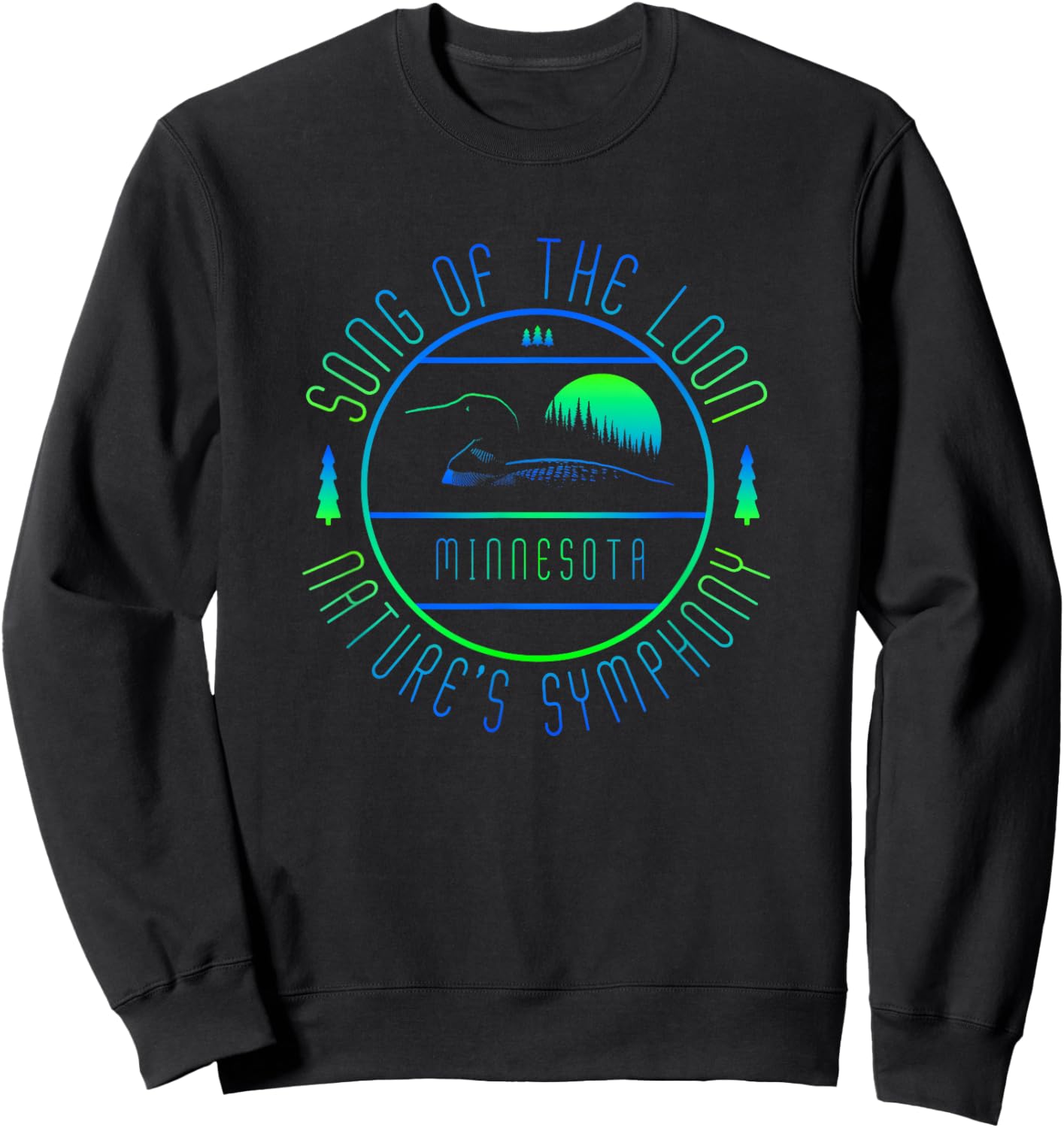 Minnesota - Song Of The Loon - Minnesota Loon Sweatshirt - Sweatshirt | Black