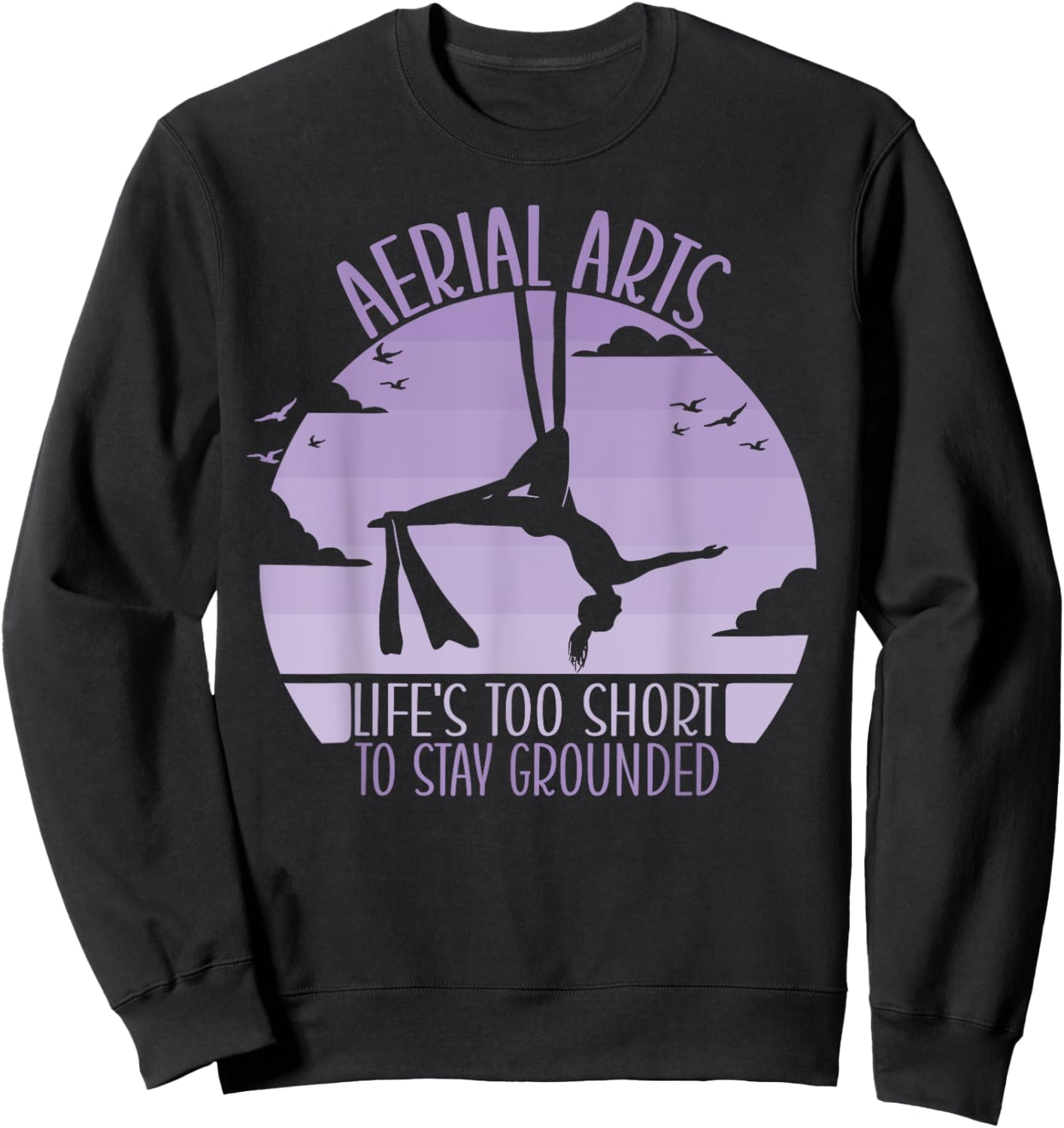 Aerialist Acrobatics Yoga Aerial Silks Aerial Arts Sweatshirt - Sweatshirt | Black