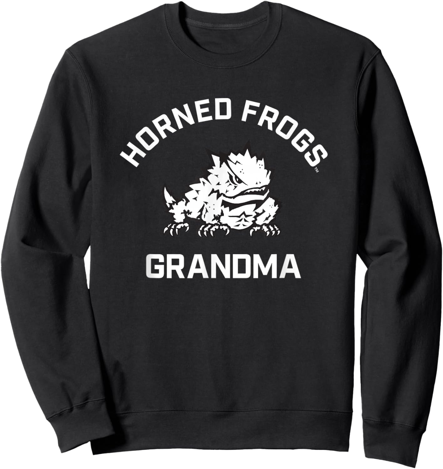 TCU Horned Frogs Arched Grandma Sweatshirt - Sweatshirt | Black