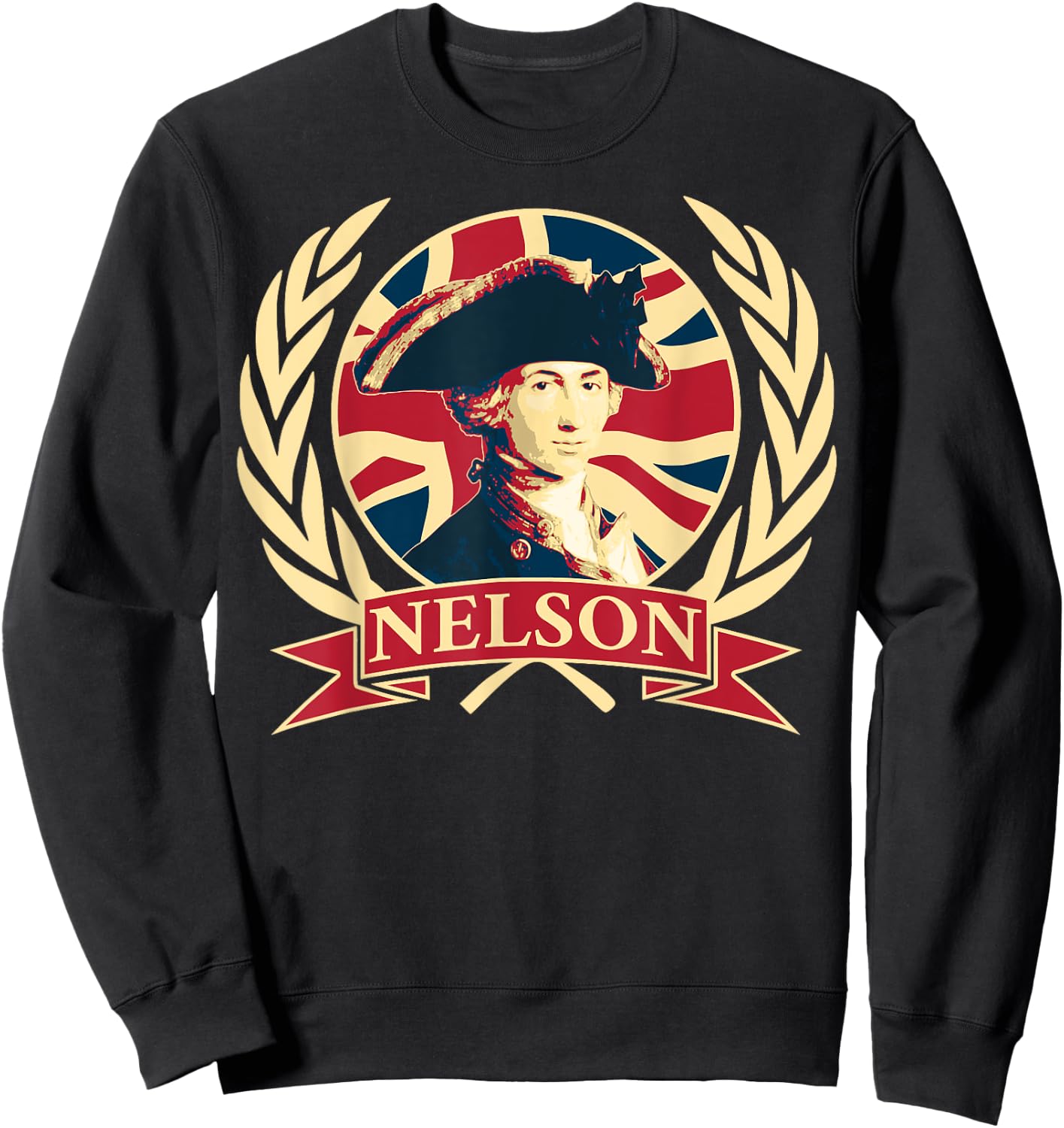 Horatio Nelson. British Flag Propaganda. Sweatshirt - Sweatshirt | Black