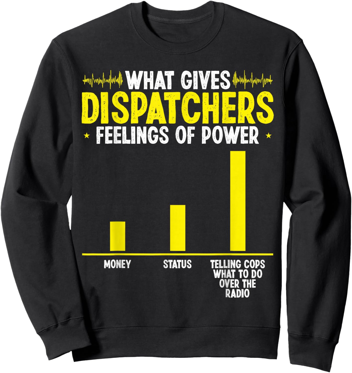 Thin Gold Line Flag May be your 911 Dispatch Operator Sweatshirt - Sweatshirt | Black